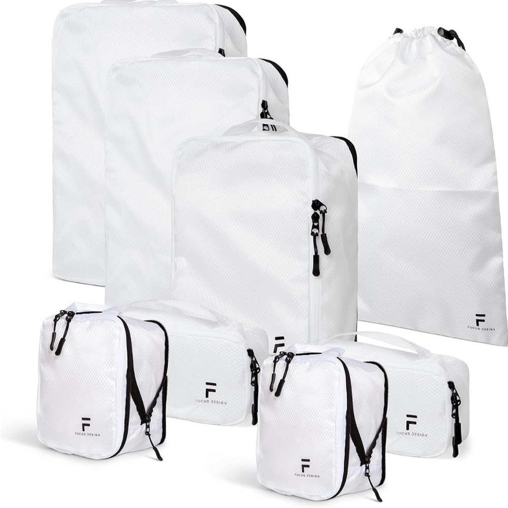 White Garment Bag Set by